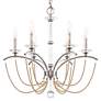 3_Priscilla 23.5"H x 23.5"W 6-Light Crystal Chandelier in Antique S more views