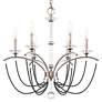 3_Priscilla 23.5"H x 23.5"W 6-Light Crystal Chandelier in Antique S more views