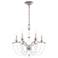 Priscilla 23.5"H x 23.5"W 6-Light Crystal Chandelier in Antique S