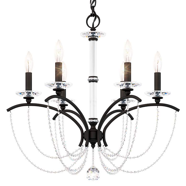 Image 3 Priscilla 23.5"H x 23.5"W 6-Light Crystal Chandelier in Black more views