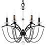 3_Priscilla 23.5"H x 23.5"W 6-Light Crystal Chandelier in Black more views