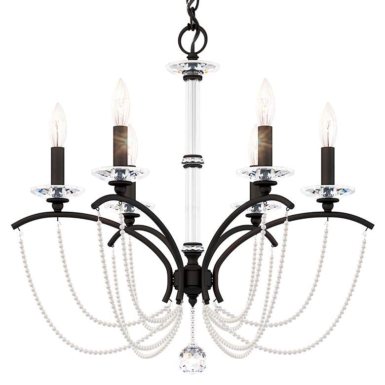 Image 3 Priscilla 23.5"H x 23.5"W 6-Light Crystal Chandelier in Black more views