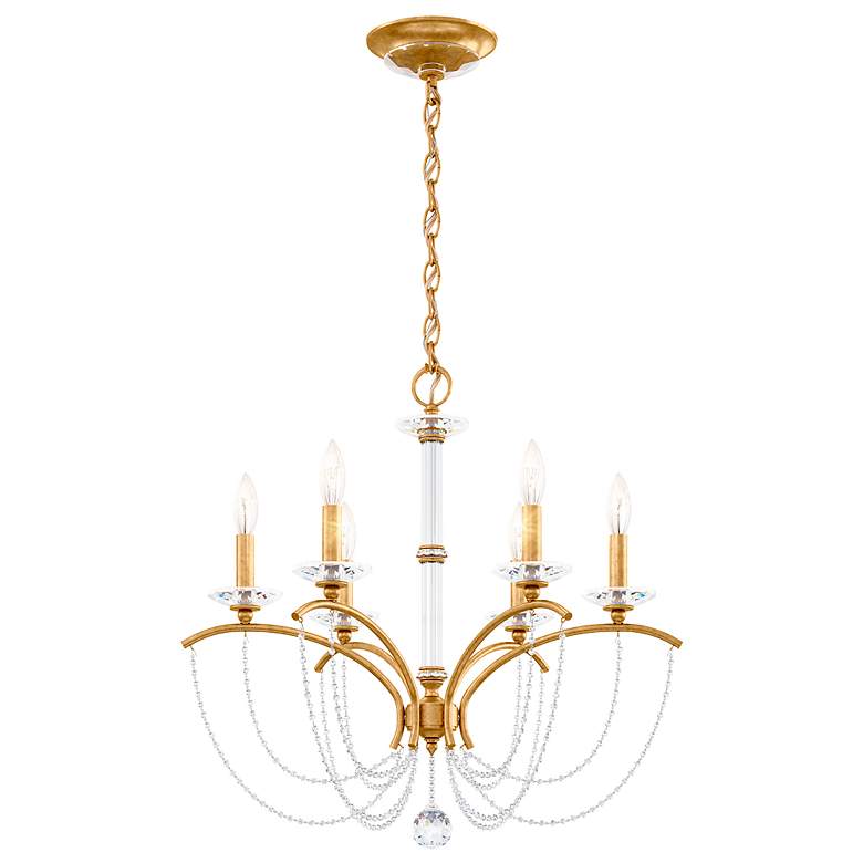 Image 2 Priscilla 23.5"H x 23.5"W 6-Light Crystal Chandelier in Heirloom