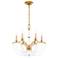 Priscilla 23.5"H x 23.5"W 6-Light Crystal Chandelier in Heirloom