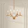 1_Priscilla 23.5"H x 23.5"W 6-Light Crystal Chandelier in Heirloom