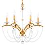 3_Priscilla 23.5"H x 23.5"W 6-Light Crystal Chandelier in Heirloom more views