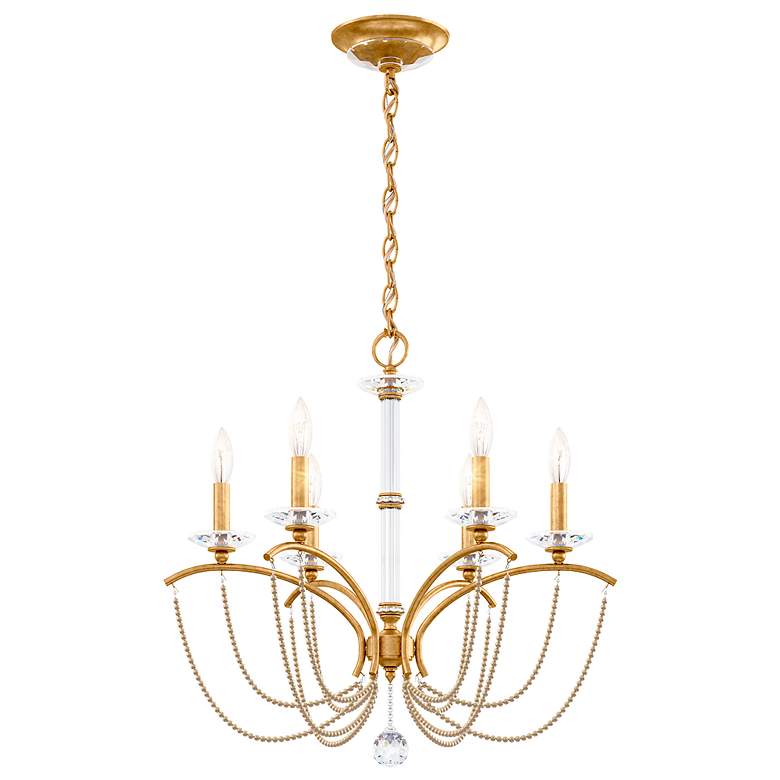 Image 2 Priscilla 23.5"H x 23.5"W 6-Light Crystal Chandelier in Heirloom