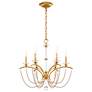 2_Priscilla 23.5"H x 23.5"W 6-Light Crystal Chandelier in Heirloom