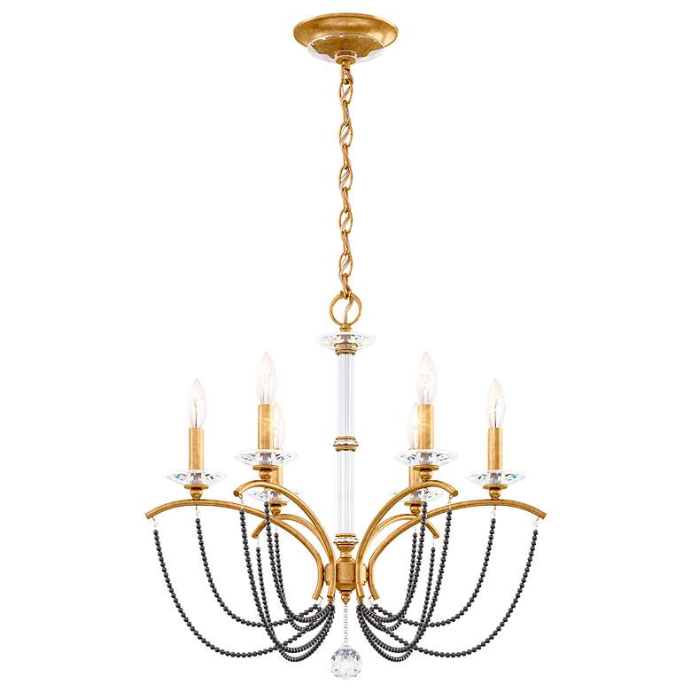 Image 2 Priscilla 23.5"H x 23.5"W 6-Light Crystal Chandelier in Heirloom