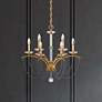 1_Priscilla 23.5"H x 23.5"W 6-Light Crystal Chandelier in Heirloom