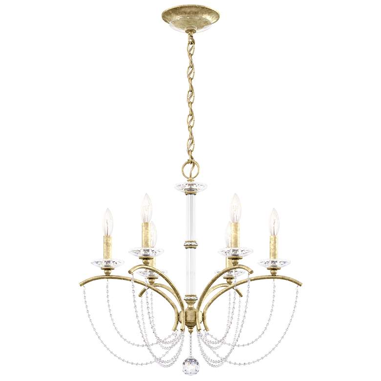 Image 1 Priscilla 23.5"H x 23.5"W 6-Light Crystal Chandelier in Heirloom