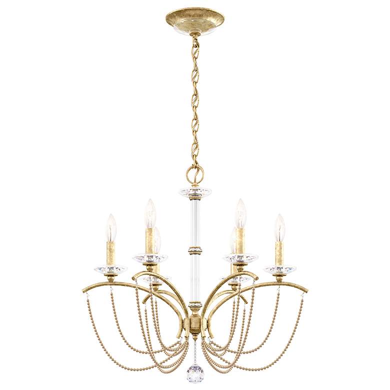 Image 2 Priscilla 23.5"H x 23.5"W 6-Light Crystal Chandelier in Heirloom