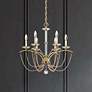 1_Priscilla 23.5"H x 23.5"W 6-Light Crystal Chandelier in Heirloom