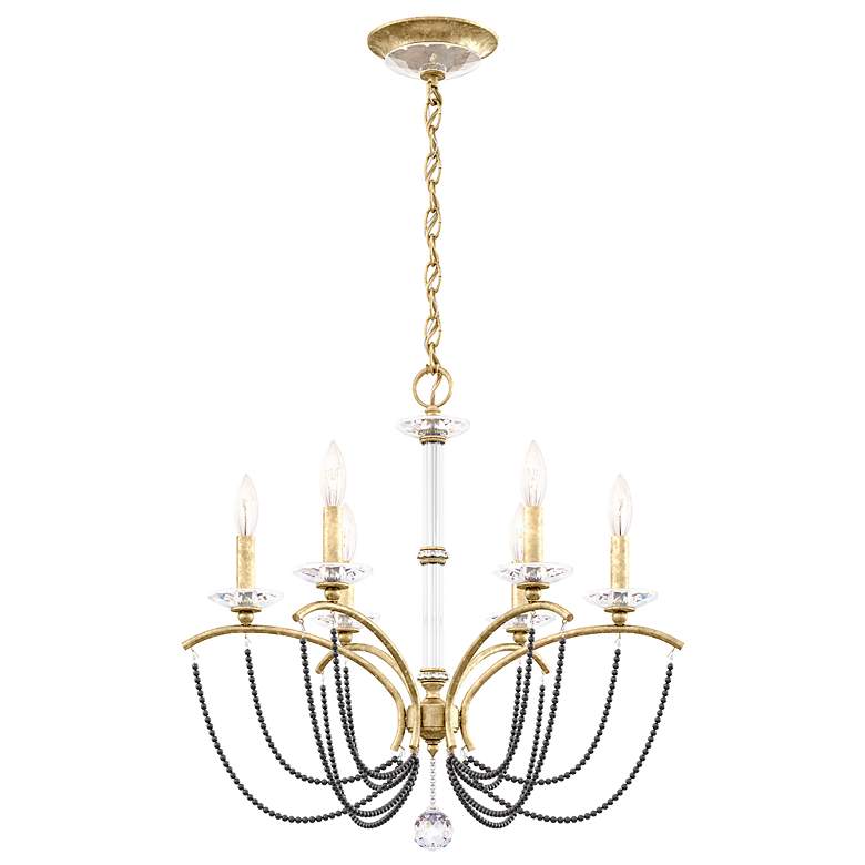 Image 2 Priscilla 23.5"H x 23.5"W 6-Light Crystal Chandelier in Heirloom
