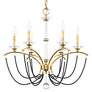 3_Priscilla 23.5"H x 23.5"W 6-Light Crystal Chandelier in Heirloom more views