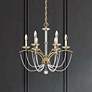 1_Priscilla 23.5"H x 23.5"W 6-Light Crystal Chandelier in Heirloom