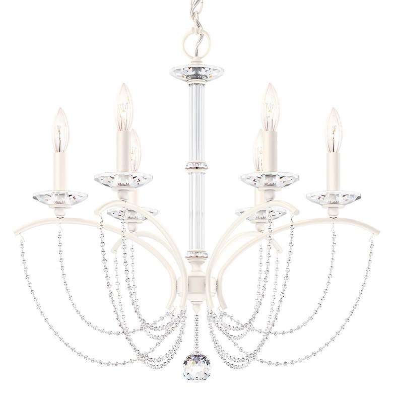 Image 3 Priscilla 23.5"H x 23.5"W 6-Light Crystal Chandelier in White more views