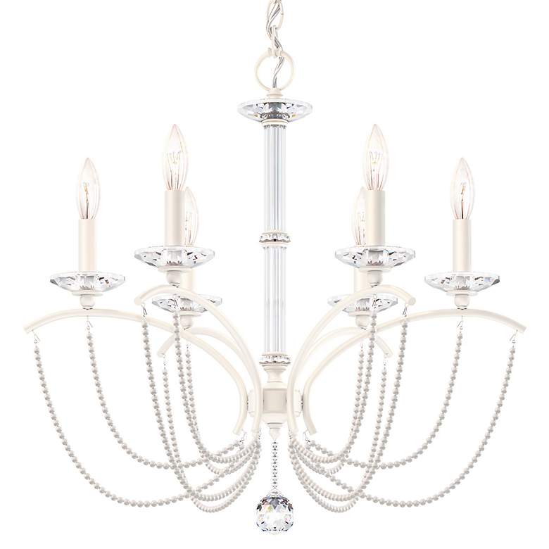 Image 3 Priscilla 23.5"H x 23.5"W 6-Light Crystal Chandelier in White more views