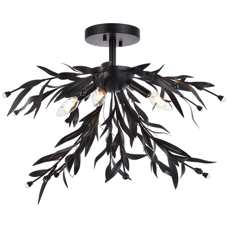 Image 1 Priscilla 23" Flush Mount In Black