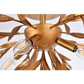 Image5 of Priscilla 23" Flush Mount In Gold Leaf more views