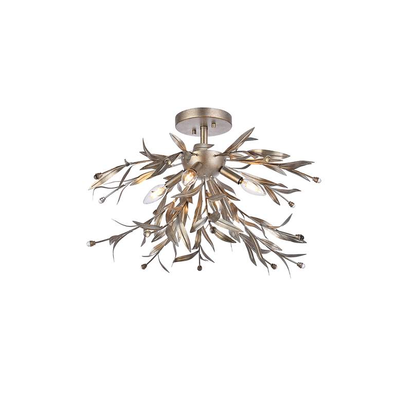 Image 4 Priscilla 23" Flush Mount In Silver Leaf more views