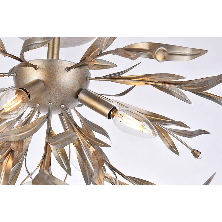 Image 5 Priscilla 23" Flush Mount In Silver Leaf more views