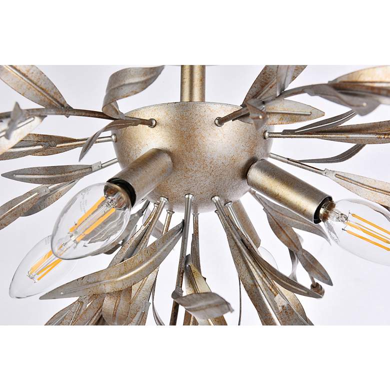 Image 6 Priscilla 23" Flush Mount In Silver Leaf more views