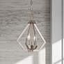 1_Prism 11 1/4" Wide Brushed Nickel 2-Light Mini Chandelier