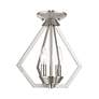 4_Prism 11 1/4" Wide Brushed Nickel 2-Light Mini Chandelier more views