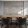 5_Prism 11 1/4" Wide Brushed Nickel 2-Light Mini Chandelier more views
