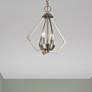 6_Prism 11 1/4" Wide Brushed Nickel 2-Light Mini Chandelier more views