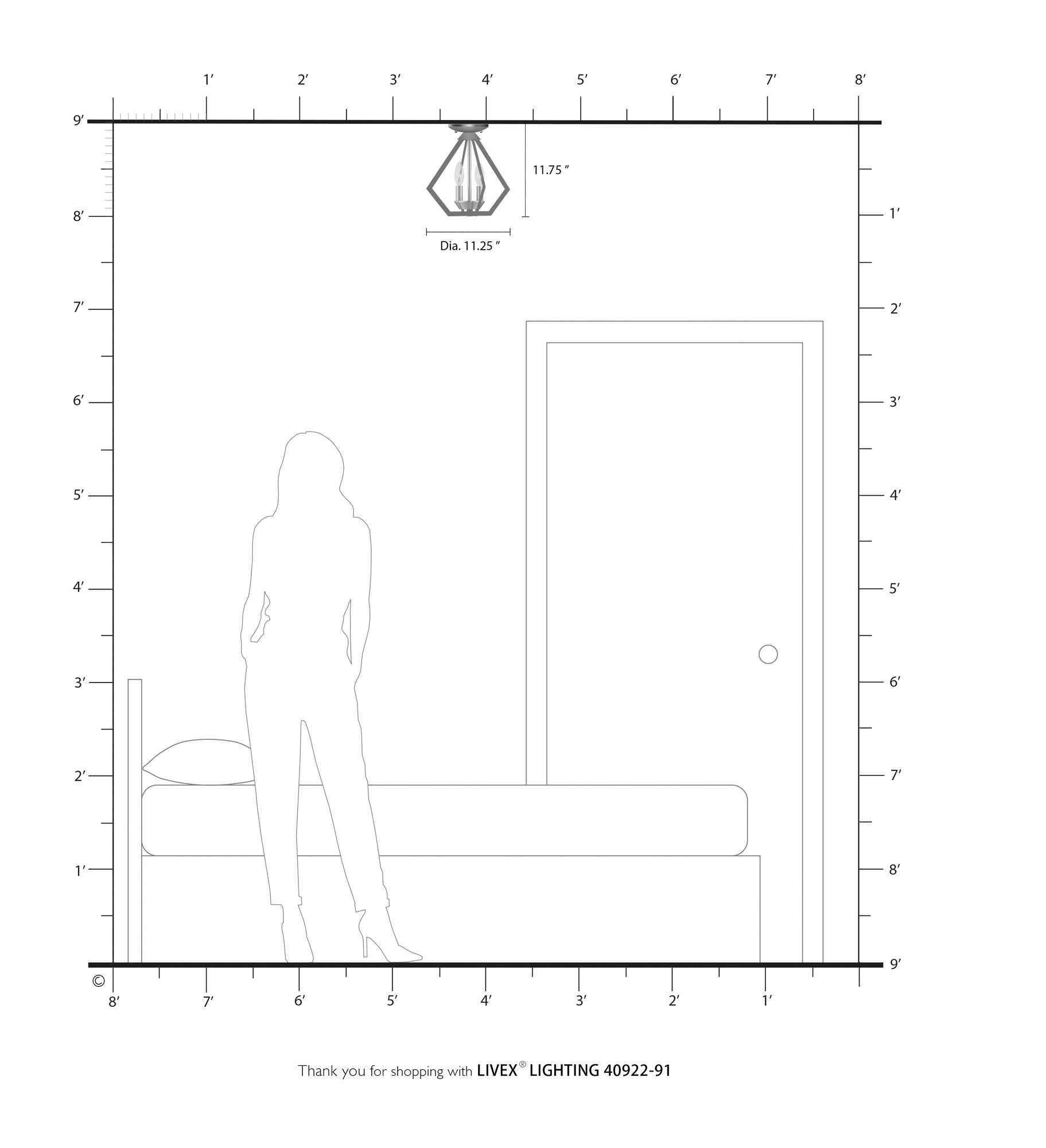 Prism 11 1/4" Wide Brushed Nickel 2-Light Mini Chandelier