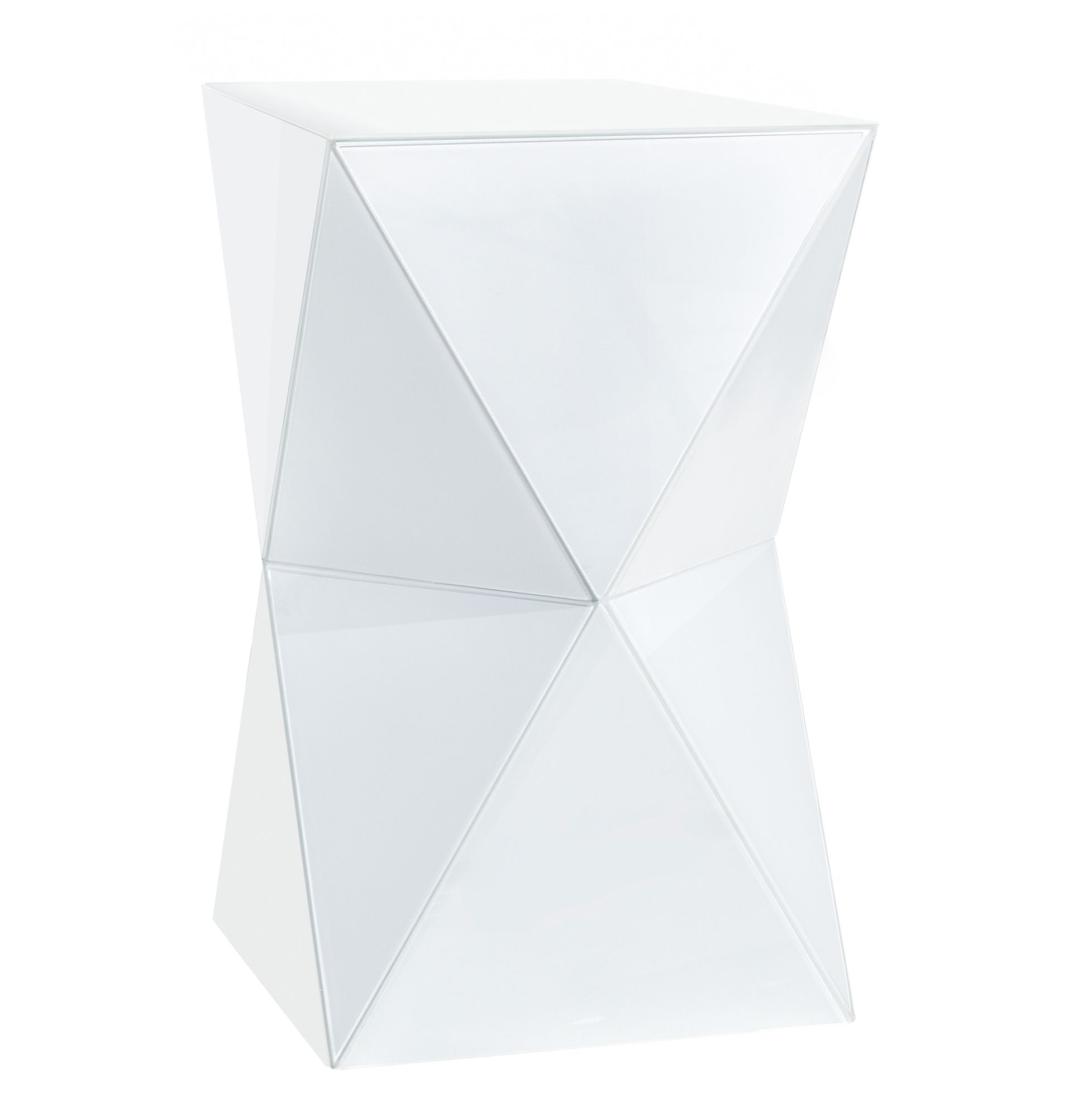 Image 4 Prism 12 x 20 White Side Table more views