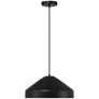 3_Prism 14 1/4" Wide Matte Black Pendant Light more views