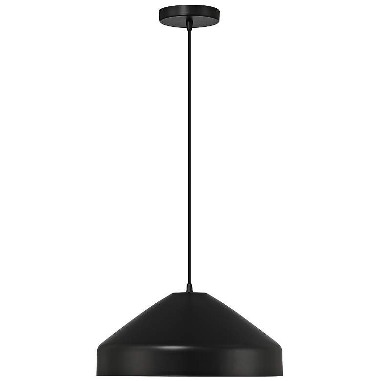 Image 4 Prism 14 1/4" Wide Matte Black Pendant Light more views