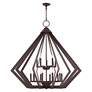Thumbnail3 of Prism 15 Light Bronze Foyer Chandelier more views