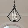 1_Prism 2 Light Black Convertible Mini Chandelier/Ceiling Mount