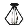 5_Prism 2 Light Black Convertible Mini Chandelier/Ceiling Mount more views