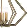 Prism 26" Wide Antique Brass 6-Light Chandelier