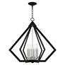5_Prism 26" Wide Black and Brushed Nickel 6-Light Chandelier more views