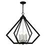 6_Prism 26" Wide Black and Brushed Nickel 6-Light Chandelier more views