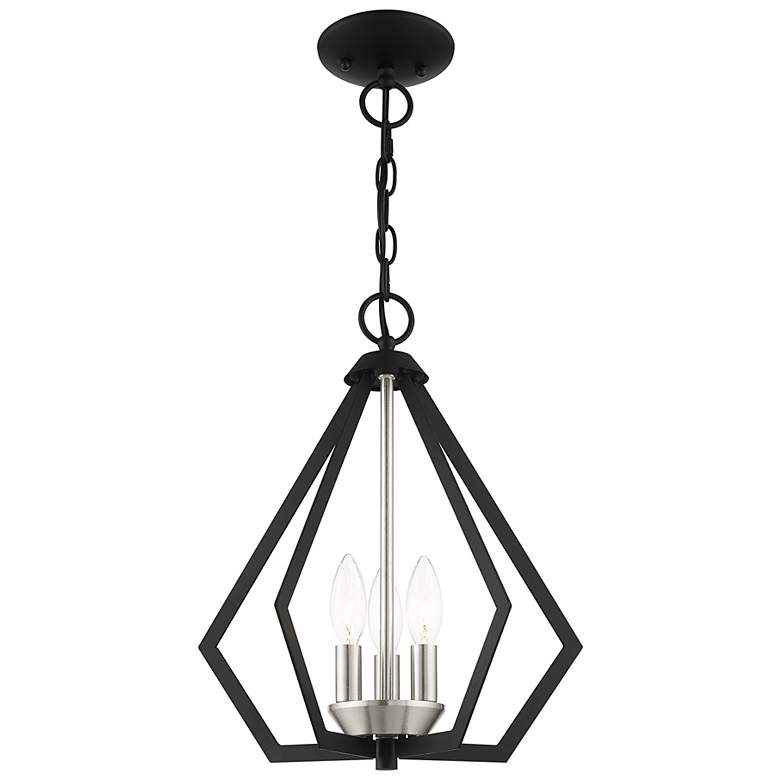 Image 4 Prism 3 Light Black Chandelier more views