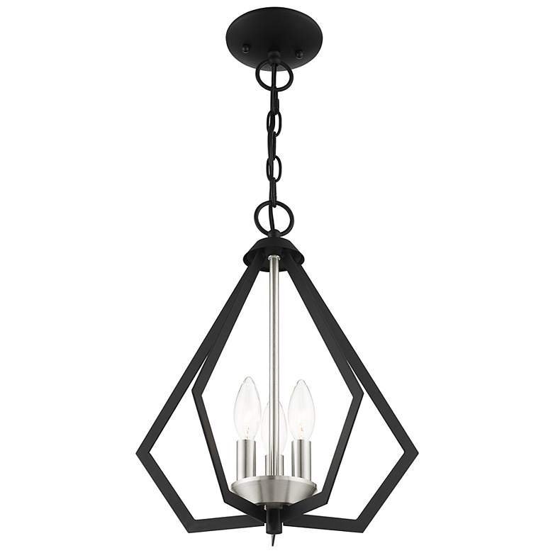 Image 5 Prism 3 Light Black Chandelier more views