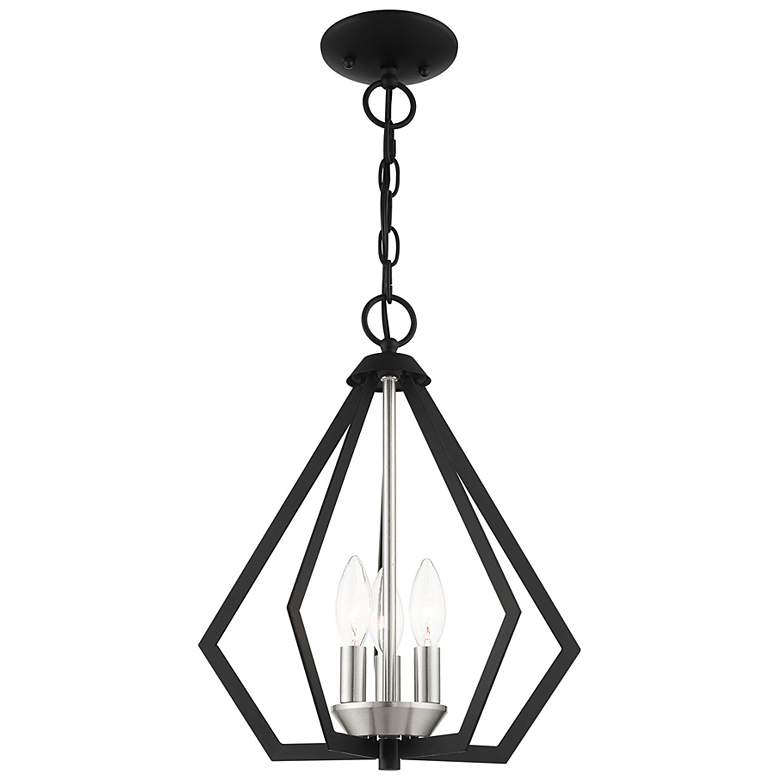 Image 6 Prism 3 Light Black Chandelier more views