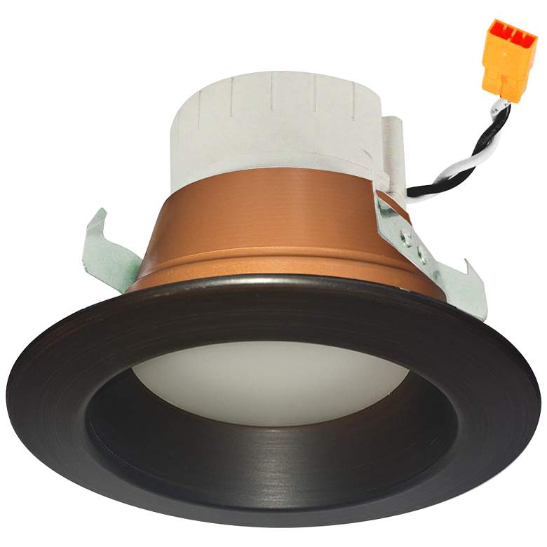 Image 1 Prism 4" Bronze LED App Retrofit Reflector Downlight