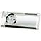Prism 5" Wide Small Crystal Glass Table Clock