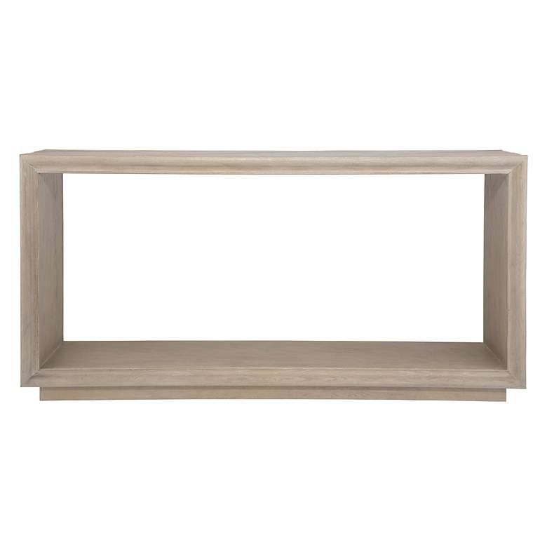 Image 2 Prism 60" Wide Light Oak Console Table