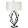 Prism Beauty Black Chrome Metal Diamond Table Lamp
