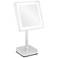 Prism Chrome 5500K LED Lighted Stand Makeup Mirror