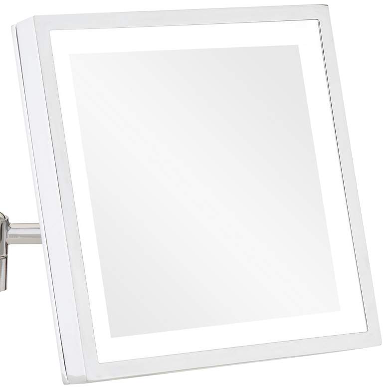 Image 2 Prism Chrome Magnified 5500K LED Lighted Makeup Wall Mirror more views